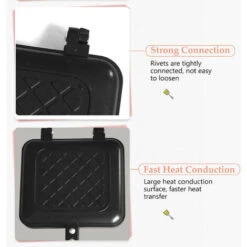 Toast Sandwich Maker Sandwich Alla Griglia Antiaderente Panini Maker Con Manico Isolato Hot Sandwich Maker Macchina Per Formaggio Alla Griglia 7 Toast Sandwich Maker Sandwich Alla Griglia Antiaderente Panini Maker Con Manico Isolato Hot Sandwich Maker Macchina Per Formaggio Alla Griglia -Piccoli Elettrodomestici Negozio 86855620 3