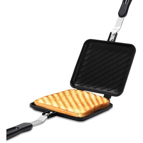 Toast Sandwich Maker Sandwich Alla Griglia Antiaderente Panini Maker Con Manico Isolato Hot Sandwich Maker Macchina Per Formaggio Alla Griglia 5 Toast Sandwich Maker Sandwich Alla Griglia Antiaderente Panini Maker Con Manico Isolato Hot Sandwich Maker Macchina Per Formaggio Alla Griglia - immagine 5