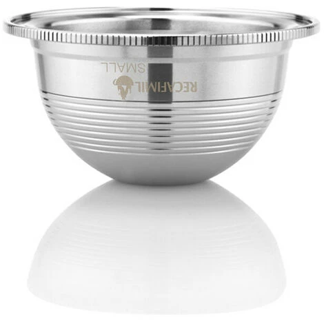 Capsule Di Caffè Riempibili In Acciaio Inossidabile Set Di Filtri Per Capsule Di Caffè Riutilizzabili Per Capsule Di Caffè Nespresso Vertuo Vertuoline GCA1 E Macchina Da Caffè Delonghi ENV150 (argento 1 Capsule Di Caffè Riempibili In Acciaio Inossidabile Set Di Filtri Per Capsule Di Caffè Riutilizzabili Per Capsule Di Caffè Nespresso Vertuo Vertuoline GCA1 E Macchina Da Caffè Delonghi ENV150 (argento
