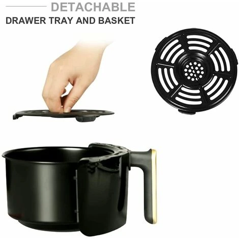 ARDES Friggitrice Ad Aria Calda, Capacità 2 Litri, Temperatura Massima 200° C, Nero 4 ARDES Friggitrice Ad Aria Calda, Capacità 2 Litri, Temperatura Massima 200° C, Nero - immagine 4