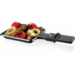 Alpina Griglia Raclette Gourmet 800W Piastra Grill Manico Termico Antiustioni 4 Persone -Piccoli Elettrodomestici Negozio 88699693 3