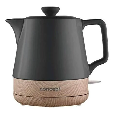 CONCEPT Elettrodomestici Bollitore In Ceramica RK0062, 1 Litro, Grigio Antracite 1 CONCEPT Elettrodomestici Bollitore In Ceramica RK0062, 1 Litro, Grigio Antracite