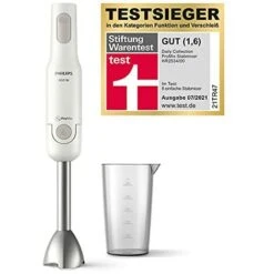 PHILIPS Frullatore Ad Immersione Hr2534/00, Nuova Daily Collection, 650W & Daily Collection Hd2581/90 Tostapane Con 8 Impostazioni E Griglia Scaldabriosche Integrata, Nero -Piccoli Elettrodomestici Negozio 90905254 3