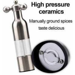 Macina Sale Pepe, Macina Sale Pepe In Acciaio Inox Da Cucina Fatto A Mano Regolabile Grande -Piccoli Elettrodomestici Negozio 91188132 3