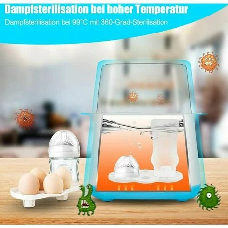 Scaldabiberon Con Funzione Di Mantenimento In Caldo, Sterilizzatore Scaldabiberon, Controllo Della Temperatura, Scaldabiberon, Scaldalatte E Sbrinatore Con Display LCD 4 Scaldabiberon Con Funzione Di Mantenimento In Caldo, Sterilizzatore Scaldabiberon, Controllo Della Temperatura, Scaldabiberon, Scaldalatte E Sbrinatore Con Display LCD - immagine 4