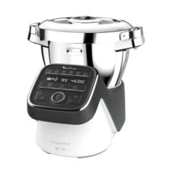 Moulinex HF8098 Companion XL, Robot Da Cucina Multifunzione, 12 Programmi Automatici, 6 Accessori, Recipiente 3L, Intervallo Di Temperatura Da 30 °C A 150 °C, Ricettario: 300 Idee Per Ricett