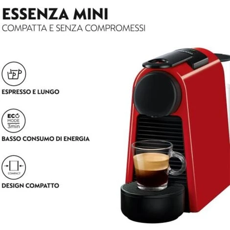 DeLonghi De’Longhi Essenza Mini EN 85.R Macchina Per Caffè Automatica Macchina Per Caffè A Capsule 0,6 L 2 DeLonghi De’Longhi Essenza Mini EN 85.R Macchina Per Caffè Automatica Macchina Per Caffè A Capsule 0,6 L - immagine 2