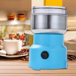 Multifunzione Smash Machine Elettrico Cereali Macinacereali Mulino Spezie Erbe Polverizzatore Macchina Per Macinare Strumento Macinacaffè Elettrico In Acciaio Inossidabile Per La Casa (EU) (Blu) -Piccoli Elettrodomestici Negozio 93428404 3
