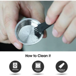 Capsule Caffè Riutilizzabili Acciaio Inox Capsule Caffè Riutilizzabili Filtro Tazza Compatibile Con LAVAZZA A MODO MIO JOLIE LAVAZZA A MODO MIO ESPRIA -Piccoli Elettrodomestici Negozio 93429357 3