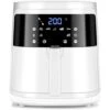 Aigostar White Cube - Friggitrice Ad Aria 7L 1900W, Friggitrice Senza Oilo 5-in-1, 7 Funzioni Preimpostate Con Schermo LED Cestello Removibile Anti Aderente, Mantenimento Calore, 20 Ricette Senza BPA