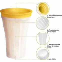 Gelatiera Granita, Coppa Granita 150ml, Frullatore, Coppa Gelato Granita, Coppa Frullato Gelato - Verde -Piccoli Elettrodomestici Negozio 94228779 5