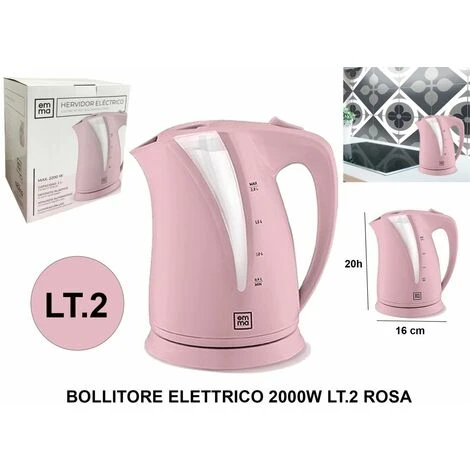 BOLLITORE ELETTRICO 2000W LT.2 ROSA 1 BOLLITORE ELETTRICO 2000W LT.2 ROSA