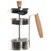 Caffettiera A Stantuffo DKD Home Decor 16 X 9 X 18,5 Cm Naturale Argentato Acciaio Inossidabile 350 Ml Vetro Borosilicato