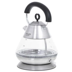 Bollitore Elettrico AD1282 2200W 1,5L In Vetro E Acciaio Colore Bianco Adler Europe -Piccoli Elettrodomestici Negozio 94992479 4