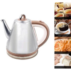 Bollitore Elettrico Acqua Calda 1,5L 1100W Acciaio Scalda Bevande Tisane SK1083 -Piccoli Elettrodomestici Negozio 95363791 3