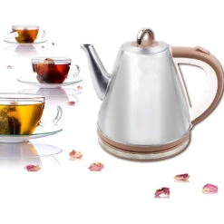 Bollitore Elettrico Acqua Calda 1,5L 1100W Acciaio Scalda Bevande Tisane SK1083 -Piccoli Elettrodomestici Negozio 95363791 4