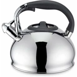 Bollitore A Induzione Con Fischio In Acciaio Inossidabile, Bollitore Da 2,5 L Per Tutte Le Piastre Elettriche, Bollitore Con Fischio Con Manico Resistente Al Calore E Antiscivolo, Bollitore Per Tè E C