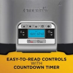 Crock-Pot Crockpot MultiCooker, Capienza Da 5.6 Litri, Adatta Fino A 6 Persone, Digitale E Programmabile, 5 Modalità Di Cottura Preimpostate: Slow Cook, Al Forno, A Vapore, Rosolatura, Arrostitura, 240W,Argento 7 Crock-Pot Crockpot MultiCooker, Capienza Da 5.6 Litri, Adatta Fino A 6 Persone, Digitale E Programmabile, 5 Modalità Di Cottura Preimpostate: Slow Cook, Al Forno, A Vapore, Rosolatura, Arrostitura, 240W,Argento -Piccoli Elettrodomestici Negozio 95808787 3