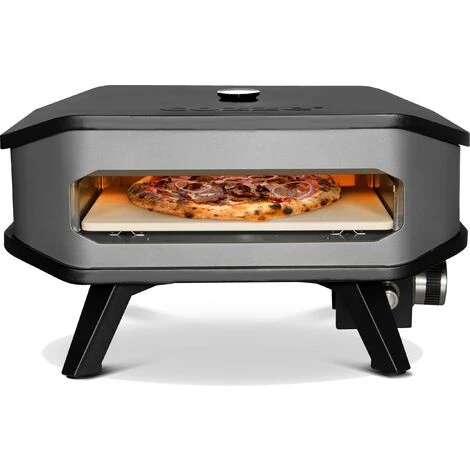 Cozze® 90349 - Forno Per Pizza A Gas Da 13, Con Termometro, Mobile, Pietra Per Pizza A Gas, Regolabile Fino A 400°, Con Pietra Per Pizza Portatile Da 34 X 34 Cm, Colore: Nero 4 Cozze® 90349 - Forno Per Pizza A Gas Da 13, Con Termometro, Mobile, Pietra Per Pizza A Gas, Regolabile Fino A 400°, Con Pietra Per Pizza Portatile Da 34 X 34 Cm, Colore: Nero - immagine 4