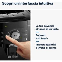 De'Longhi Perfetto Magnifica S ECAM11.112.B, Macchina Da Caffè Automatica Per Espresso E Cappuccino, Caffè In Grani O In Polvere, Con Tasti A Selezione Diretta, Spegnimento Automatico, MODELLO 2023 -Piccoli Elettrodomestici Negozio 95811487 3