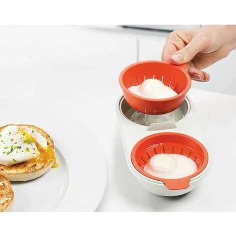 Fornello Per Uova A Microonde, Pentola Per Uova Portatile Di Grande Capacità A Doppia Tazza In Plastica A 2 Pezzi, Con Coperchio, Adatta Per Cucina A Microonde 1 Fornello Per Uova A Microonde, Pentola Per Uova Portatile Di Grande Capacità A Doppia Tazza In Plastica A 2 Pezzi, Con Coperchio, Adatta Per Cucina A Microonde