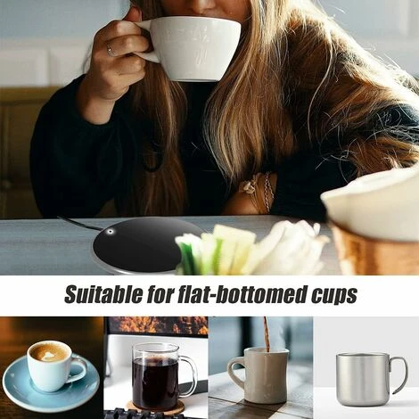 Scaldatazze LITZEE, Scaldatazze, Scaldatazze USB, Scaldatazze Da Tavolo Portatile, Per Scaldatazze Per Cacao, Tè, Latte, Bevande, Per Regali Di Caffè. Platino E Argento 3 Scaldatazze LITZEE, Scaldatazze, Scaldatazze USB, Scaldatazze Da Tavolo Portatile, Per Scaldatazze Per Cacao, Tè, Latte, Bevande, Per Regali Di Caffè. Platino E Argento - immagine 3