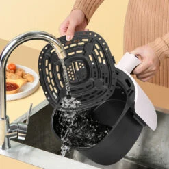 Taylor Swoden Ava - Friggitrice Ad Aria Senza Olio, Friggitrice Ad Aria Tecnologica Compatta 3L, 1300W, 8 Menu Preimpostati, Display LED, Cestello Con Rivestimento Antiaderente, Bianco Sporco -Piccoli Elettrodomestici Negozio 96455617 5