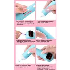 PENNA PER STAMPA SUPER 3D - Include Penna 3D, 1 Colori Di Ricarica Per Filamenti PCl Con Guida Per Stencil E Manuale Utente,Blue -Piccoli Elettrodomestici Negozio 96717126 5