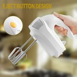 Sbattitore Elettrico Potente Sbattitore Elettrico Silenzioso ITusta Da Cucina Elettrica Multiuso A 5 Velocità ， 2 ITuste E 2 Ganci Per Impastare In Acciaio Inossidabile Per Cuocere Torte E Cuocere -Piccoli Elettrodomestici Negozio 97075715 4