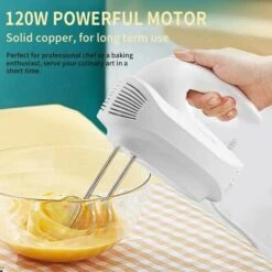 Sbattitore Elettrico Potente Sbattitore Elettrico Silenzioso ITusta Da Cucina Elettrica Multiuso A 5 Velocità ， 2 ITuste E 2 Ganci Per Impastare In Acciaio Inossidabile Per Cuocere Torte E Cuocere -Piccoli Elettrodomestici Negozio 97075715 5