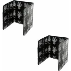 Proteggi Schermo Pieghevole Per Cucina Paraschizzi Pieghevole In Alluminio Paraschizzi Cucina Paraschizzi Pieghevole Per Cucina Proteggi Schermo Per Piano Cottura Backsplash 2 Pezzi Nero