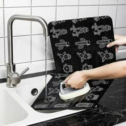 Proteggi Schermo Pieghevole Per Cucina Paraschizzi Pieghevole In Alluminio Paraschizzi Cucina Paraschizzi Pieghevole Per Cucina Proteggi Schermo Per Piano Cottura Backsplash 2 Pezzi Nero -Piccoli Elettrodomestici Negozio 98117719 4