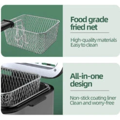 Friggitrice Elettrica Domestica 220V / 1000W Riscaldatore Automatico Incorporato In Acciaio Inossidabile Da 2,5 Litri You Tiao Macchina Per Patatine Fritte -Piccoli Elettrodomestici Negozio 98707047 4