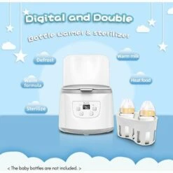 Scaldabiberon 4 In 1 Sterilizzatore A Vapore Per Biberon Scaldapappa Veloce Capacità Di 2 Biberon Temperatura Regolabile Con Display A LED Per Biberon, EU 400W 7 Scaldabiberon 4 In 1 Sterilizzatore A Vapore Per Biberon Scaldapappa Veloce Capacità Di 2 Biberon Temperatura Regolabile Con Display A LED Per Biberon, EU 400W -Piccoli Elettrodomestici Negozio 98707108 3