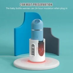 Termostato Per Scaldabiberon Portabble Temperatura Regolabile Display A LED Alimentato Tramite USB Con Biberon In Vetro Da 150 Ml E Dispenser Per Latte In Polvere (blu) -Piccoli Elettrodomestici Negozio 98709977 5