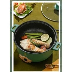 Pentola Elettrica Multifunzionale In Acciaio Inossidabile Pentola Elettrica Multifunzionale Pentola Elettrica Multifunzionale ， Doppio Strato ， Giallo -Piccoli Elettrodomestici Negozio 98718376 5