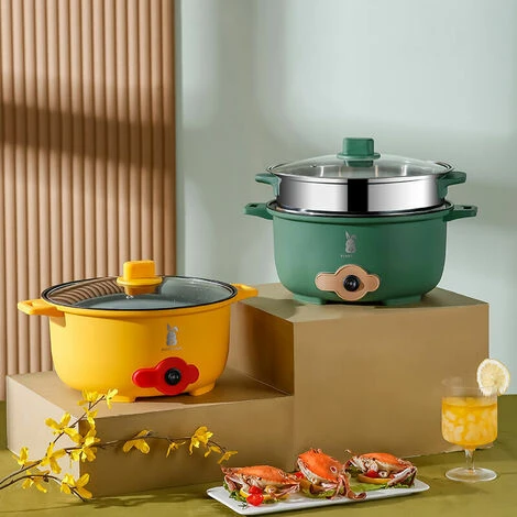 Pentola Elettrica Multifunzionale Pentola Elettrica Multifunzionale In Acciaio Inox Pentola Elettrica Multifunzionale, Verde 2 Pentola Elettrica Multifunzionale Pentola Elettrica Multifunzionale In Acciaio Inox Pentola Elettrica Multifunzionale, Verde - immagine 2