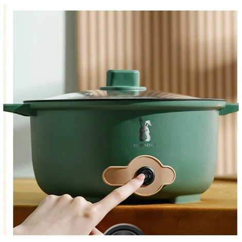 Pentola Elettrica Multifunzionale Pentola Elettrica Multifunzionale In Acciaio Inox Pentola Elettrica Multifunzionale, Verde 4 Pentola Elettrica Multifunzionale Pentola Elettrica Multifunzionale In Acciaio Inox Pentola Elettrica Multifunzionale, Verde - immagine 4