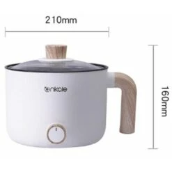 Fornello Di Riso Multifunzionale In Acciaio Inossidabile Da 1,5 Litri Fornello Di Riso Multifunzionale/Studio/Hotel/Campeggio/Ufficio Fornello Di Riso Portatile，Bianco -Piccoli Elettrodomestici Negozio 98718895 5