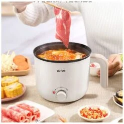 Piccola Pentola Elettrica In Acciaio Inossidabile Da 1,3 Litri, Pentola Elettrica Portatile Per Camera Degli Studenti/studio/hotel/campeggio/ufficio(B) -Piccoli Elettrodomestici Negozio 98719555 3