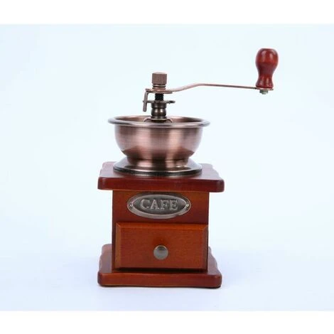 Macinacaffè Manuale Vintage, Macinacaffè Manuale In Legno Mini Macinacaffè Vintage Antico A Manovella Con Impostazione Della Velocità Regolabile, Ottimo Per La Casa E I Viaggi. 1 Macinacaffè Manuale Vintage, Macinacaffè Manuale In Legno Mini Macinacaffè Vintage Antico A Manovella Con Impostazione Della Velocità Regolabile, Ottimo Per La Casa E I Viaggi.
