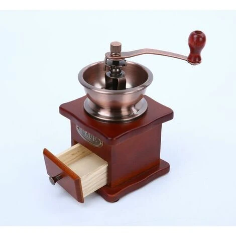 Macinacaffè Manuale Vintage, Macinacaffè Manuale In Legno Mini Macinacaffè Vintage Antico A Manovella Con Impostazione Della Velocità Regolabile, Ottimo Per La Casa E I Viaggi. 2 Macinacaffè Manuale Vintage, Macinacaffè Manuale In Legno Mini Macinacaffè Vintage Antico A Manovella Con Impostazione Della Velocità Regolabile, Ottimo Per La Casa E I Viaggi. - immagine 2