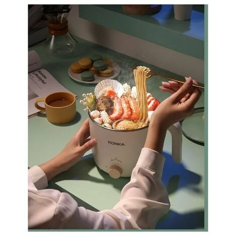 Pentola Elettrica Multifunzionale Dormitorio Per Studenti Plug-in Piccola Pentola Mini Piccola Cucina Elettrica Domestica All-in-one 4 Pentola Elettrica Multifunzionale Dormitorio Per Studenti Plug-in Piccola Pentola Mini Piccola Cucina Elettrica Domestica All-in-one - immagine 4