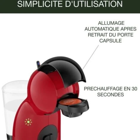 Krups Nescafé Dolce Gusto Macchina Da Caffè Yy4580fd + 3 Scatole Di Caffè Espresso, 15 Bar, Capsule, Compatto, Piccolo, Rosso 2 Krups Nescafé Dolce Gusto Macchina Da Caffè Yy4580fd + 3 Scatole Di Caffè Espresso, 15 Bar, Capsule, Compatto, Piccolo, Rosso - immagine 2