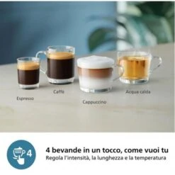 Machine Exprero Automatic Crusher - Philips - Serie 2200 - EP2230/10 - Mat Black - Touch Screen - 3 Bevande -Piccoli Elettrodomestici Negozio 99578082 3