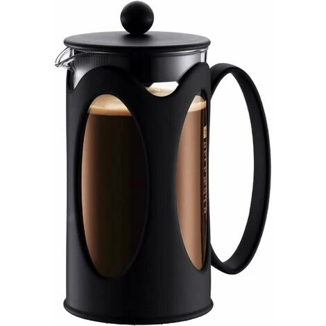 Caffettiera, Vetro Borosilicato - 3 Tazze (0,35 L), Nera 1 Caffettiera, Vetro Borosilicato - 3 Tazze (0,35 L), Nera
