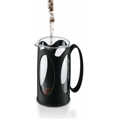 Caffettiera, Vetro Borosilicato - 3 Tazze (0,35 L), Nera 2 Caffettiera, Vetro Borosilicato - 3 Tazze (0,35 L), Nera - immagine 2