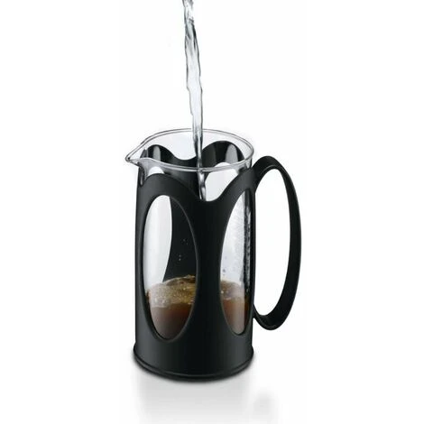 Caffettiera, Vetro Borosilicato - 3 Tazze (0,35 L), Nera 3 Caffettiera, Vetro Borosilicato - 3 Tazze (0,35 L), Nera - immagine 3
