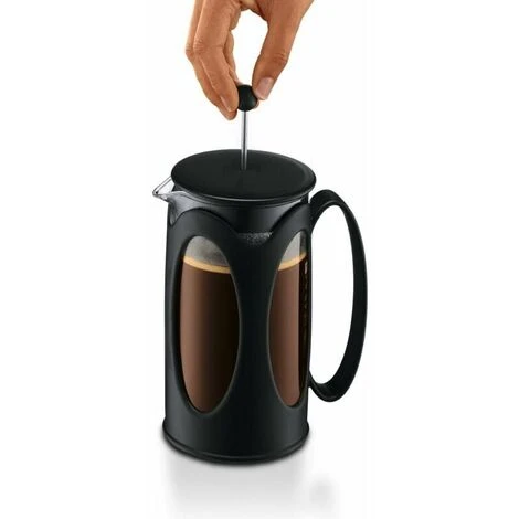 Caffettiera, Vetro Borosilicato - 3 Tazze (0,35 L), Nera 4 Caffettiera, Vetro Borosilicato - 3 Tazze (0,35 L), Nera - immagine 4