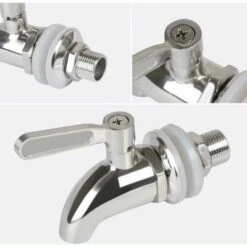 Rubinetto Per Botte, Distributore Di Bevande, Rubinetto Per Botte Di Birra, Rubinetto Per Vino - Acciaio Inossidabile E Dimensioni 12 Mm -Piccoli Elettrodomestici Negozio 99851861 4